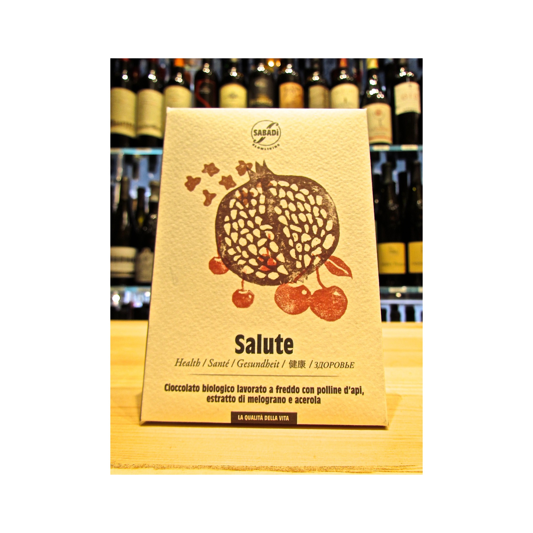 SALUTE – Cioccolato biologico con polline d'api, estratti di