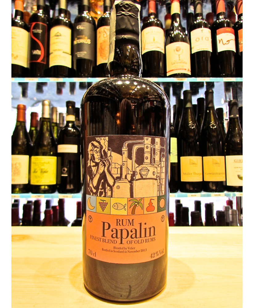 Vendita online Rum Papalin imbottigliato in Scozia. Shop online rhum Papalin lasciato riposare per un anno in Scozia dentro bott