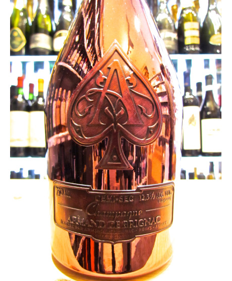 Vendita online Armand De Brignac Demi-Sec, Ace of Spades, novità 2015, bottiglia rosa, prodotto esclusivo.