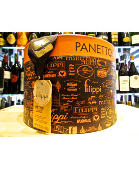 Online sales Italian panettone Filippi Classic Hatbox. Shop online homemade pastry Filippi made in Italy