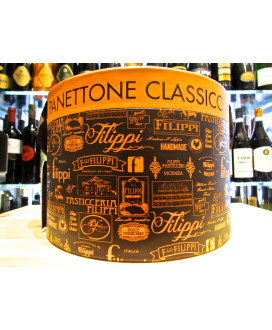 Online sales Italian panettone Filippi Classic Hatbox. Shop online homemade pastry Filippi made in Italy