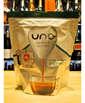 Uno capsule System Illy Caffe Green. Online sale 16 capsules Illy medium roast. online shop espresso coffee 100% arabica.