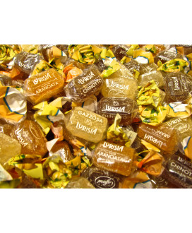 Caffarel Candies Jellies Lurisia tastes of chinotto, orange and lemonade. Buy online jellies flavored italian drinks Lurisia