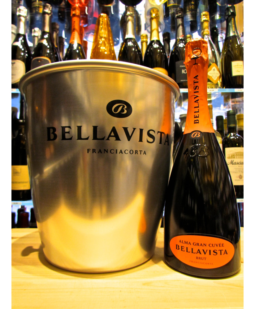 Vendita online Franciacorta Bellavista Cuvée Brut al miglior prezzo on line cestello metallo bellavista