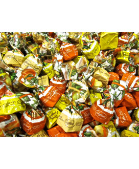 Sale online Caffarel chocolates of Turin stuffed with lemon, orange and grapefruit - Italian Dark chocolate fruit filling