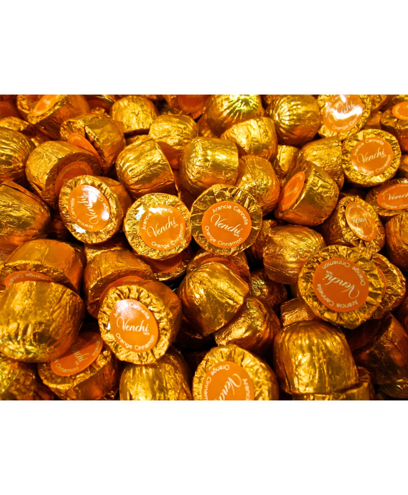 Online sales chocolates VENCHI Milk Chocolate witt orange and cinnamon. Shop online chocolate price