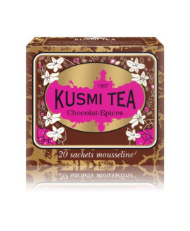 Vendita online Spicy Chocolate Kusmi Tea in scatola. Tè Francese di qualità in filtri. Shop on-line