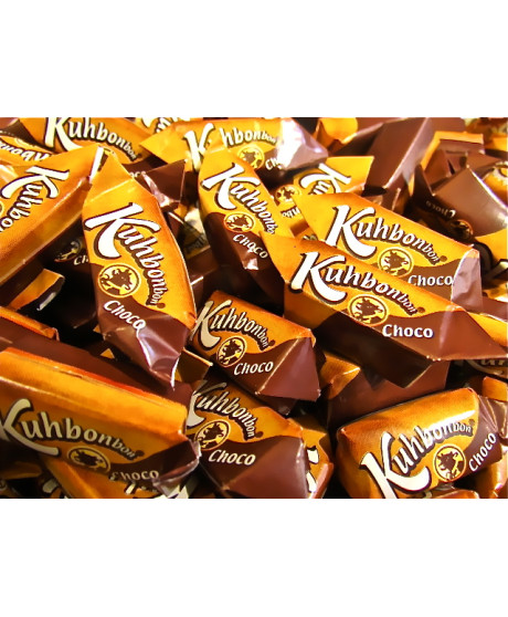 Vendita online caramelle Toffee Kuhbonbon Choco. Shop on line caramelle Mou Polacche morbide al latte e cioccolato. Miglior prez