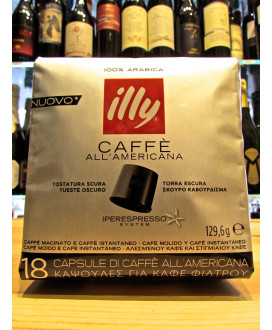 Vendita online Capsule Caffè Illy all' Amaricana. Confezione da 18 capsule per preparare caffè americano. Miglior prezzo 