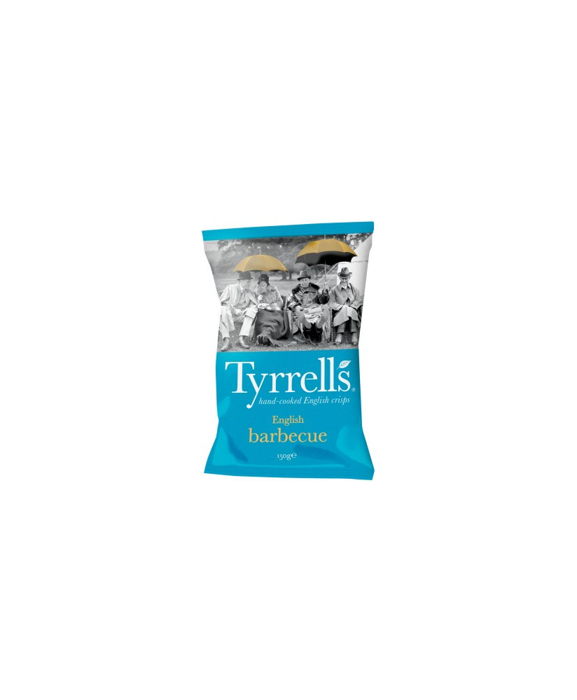 Vendita online Patatine Tyrrells, Patatine al gusto barbecue 150g. Shop online patatine Inglesi Tyrrells