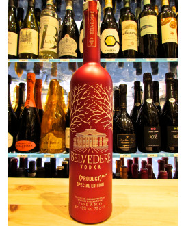 Online sales Belvedere Vodka Limited Edition Red Bottle. Shop online Polish vodka Belvedere Limited Edition 75cl bottle red chro