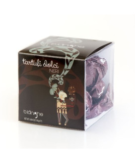 Vendita online tartufo di cioccolato dolce nero B. Langhe. Shop on line prezzo tartufini di cioccolato B. Langhe