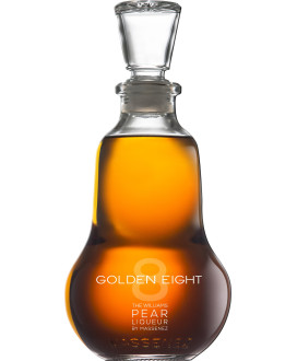 Vendita online brandy alle pere Golden Eight The Williams Liqueur By Massanez. Bottiglia a forma di pera