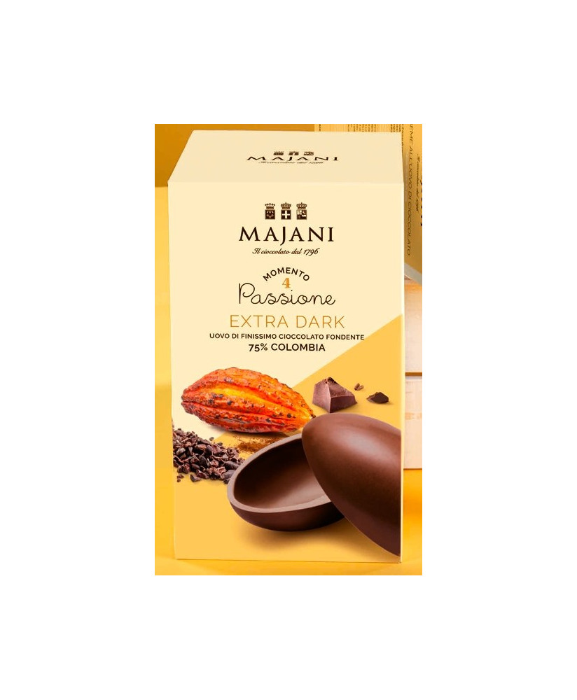 Buy on line italian Easter eggs with surprise Dark Chocolate with Orange Peel . Shop on line easter egg Majani Fiat cremino, dar