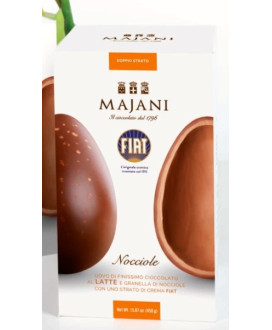 Buy on line italian Easter eggs with surprise. Shop on line easter egg Majani Fiat cremino, milk, dark chocolate made in Italy. 