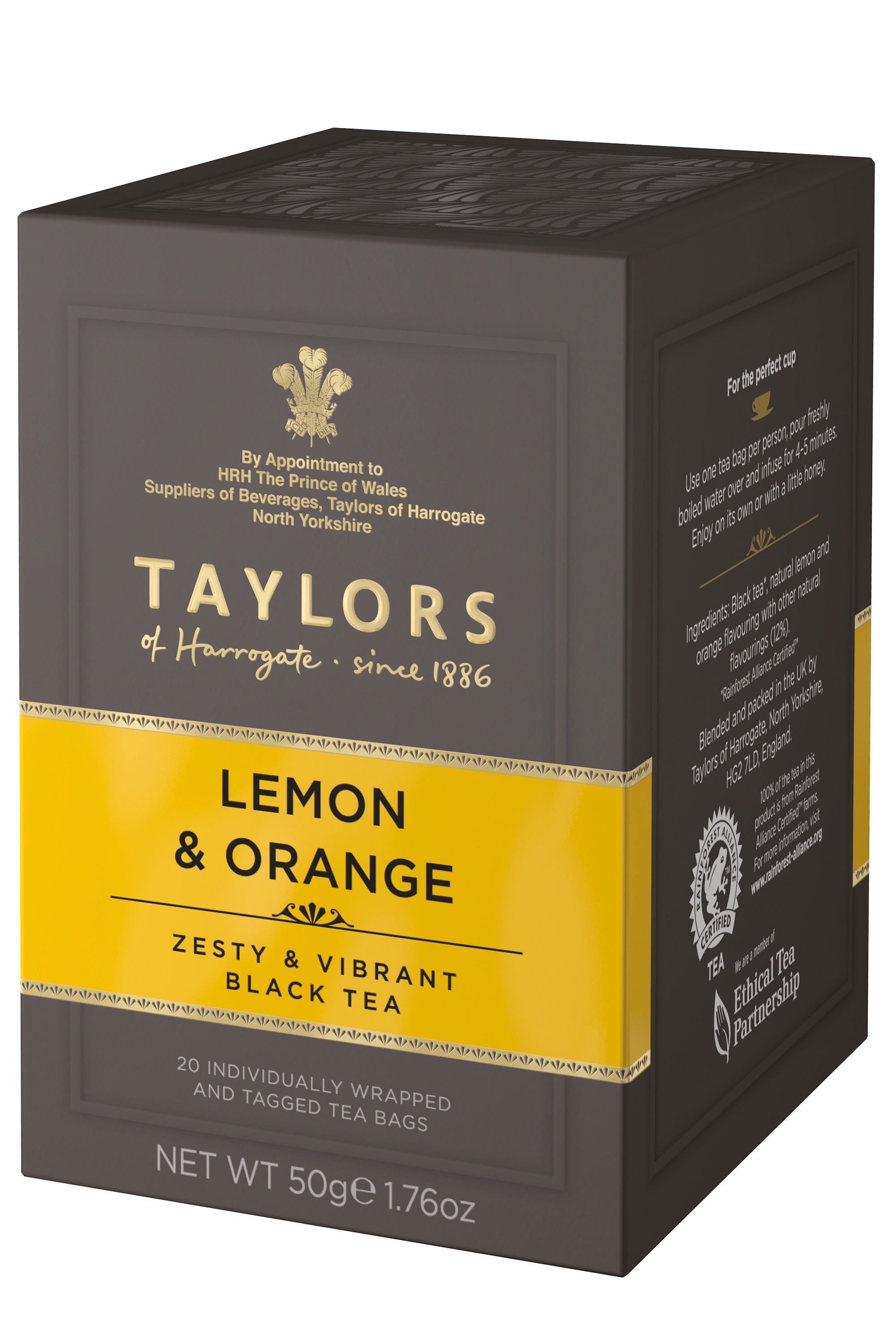 Taylors of Harrogate Lemon & Orange tea shop online english Tea