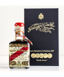 vendita online aceto balsamico giusti di modena igp banda rossa invecchiato 20 anni shop on line aceto balsamico giusti cinque m