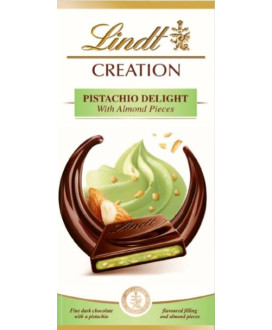 Novità 2014! Vendita online tavolette di cioccolato Delizia al Pistacchio Lindt & Sprüngli Creation di cioccolato fondente con m