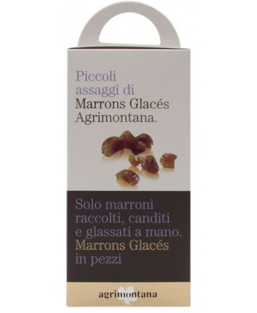 Vendita online Marrons Glaces in pezzi Agrimontana. Shop on line e miglior prezzo marroni glassati produzione artigianale casali