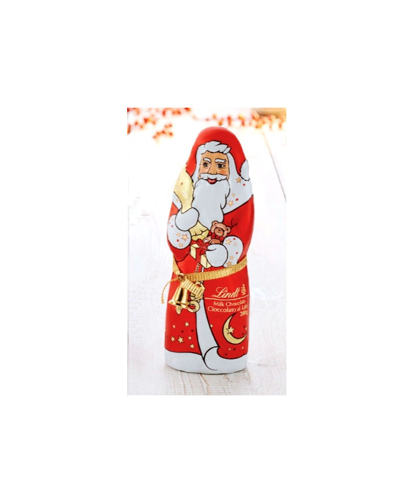 Sale online Santa Claus Lindt milk chocolate, shop online Lindt chocolate Santas, online sales shaped chocolates Lindt Santa Cla