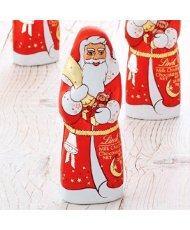 Sale online Santa Claus Lindt milk chocolate, shop online Lindt chocolate Santas, online sales shaped chocolates Lindt Santa Cla