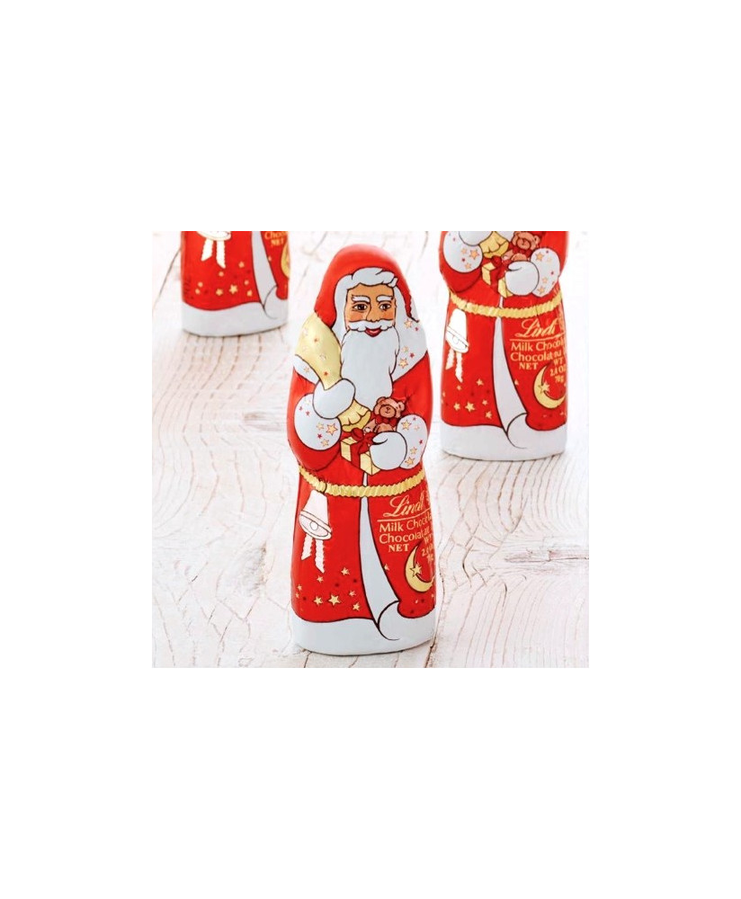 Sale online Santa Claus Lindt milk chocolate, shop online Lindt chocolate Santas, online sales shaped chocolates Lindt Santa Cla