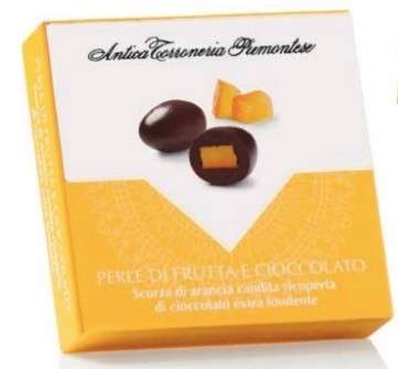 Antica Torroneria Piemontese - vendita online dragees - arancia candita  ricoperta di cioccolato fondente extra