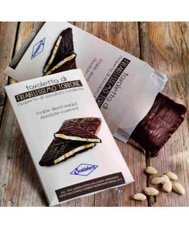 Vendita online Torrone Scaldaferro, ricoperto di cioccolato, Mandorlato Veneto. Shop on line tavoletta di torrone artigianale fr