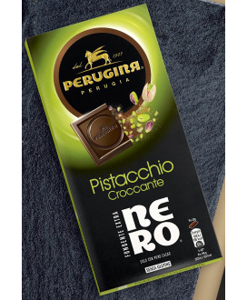 Vendita online Tavolette di Cioccolato Nero Perugina fondente al pistacchio. Tavoletta di cioccolato fondente 