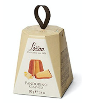 Buy online sales Italian Pandoro craft Loison gr. 80. Best price online Pandori mignon. Shop online pandoro Italy