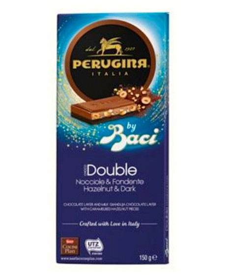 Vendita online Tavolette di Cioccolato Baci Perugina al latte con nocciole e gianduia e fondente Luisa e Gianduja con nocciole