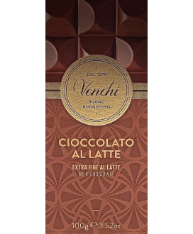 Vendita online tavolette di cioccolato Venchi al latte extra. Shop on line cioccolata al latte di qualita' Venchi. Negozio on-li