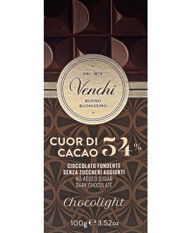 Venchi italian dark Chocolate Bar sugar free Chocolight shop online price | corso101.com