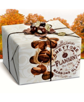 Vendita online panettone Flamigni Con Marrons Glaces. Shop on-line panettoni artigianali di alta pasticceria, dolce da forno l