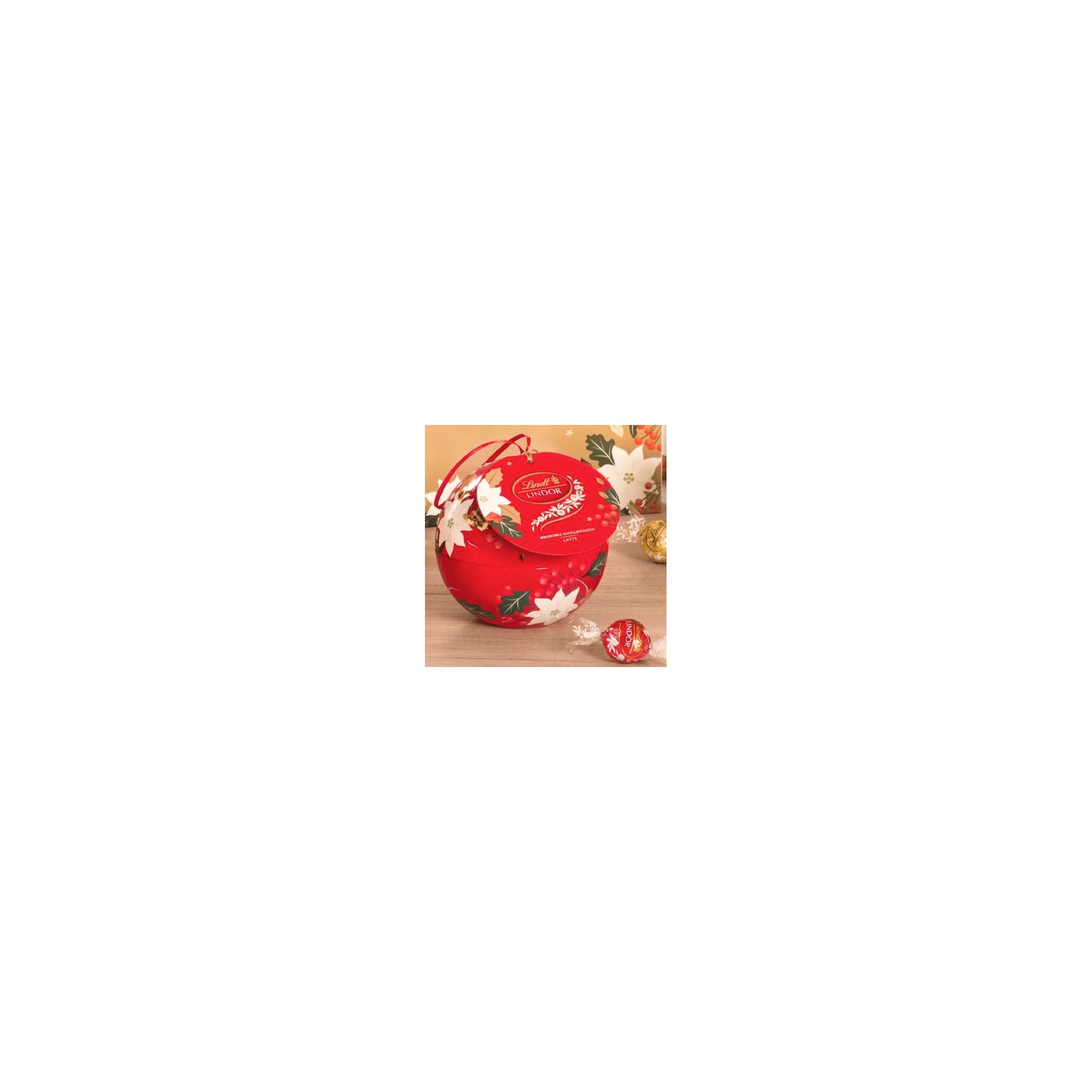 Confezione a cuore in metallo con Lindor al latte 55 g