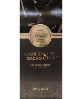 Vendita online tavolette di cioccolato Venchi fondente extra 75% di cacao con Nibs. Shop on line cioccolata fondente di qualita'