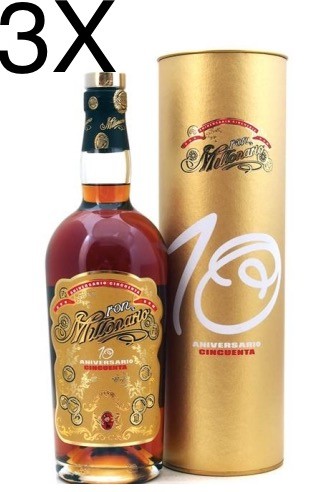 Online shop Rum Millonario 10th anniversary cincuenta. Best online price  Peruvian rum millionaire tenth.