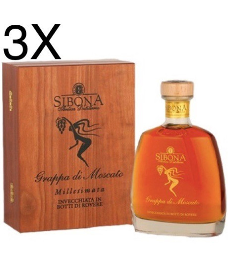 Shop online italian Grappa Sibona Moscato Wood. Online sales Sibona quality grappa best price