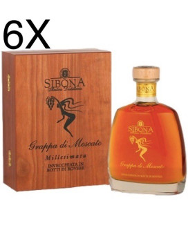 Shop online italian Grappa Sibona Moscato Wood. Online sales Sibona quality grappa best price