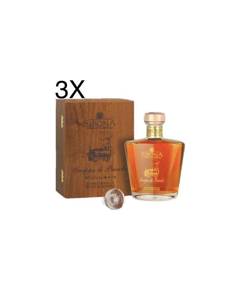 Shop online italian Grappa Sibona Barolo Wood. Online sales Sibona quality grappa best price