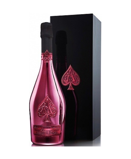 Buy online sales Armand De Brignac Demi-Sec, Ace of Spades, 100% Pinot Noir, silver bottle, exclusive, safe shipping!