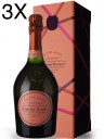 (3 BOTTLES) Laurent Perrier - Cuvée Rosé - Gift Box - 75cl