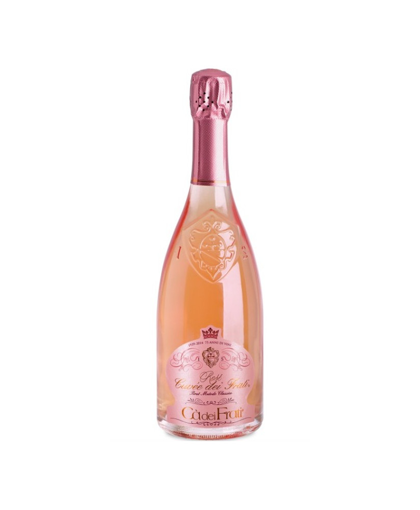 Online sales wines Ca 'dei Frati - Rosé Cuvée of Friars, Champagne Brut. Shop online wine rose 'sparkling marzemino, sangiovese,