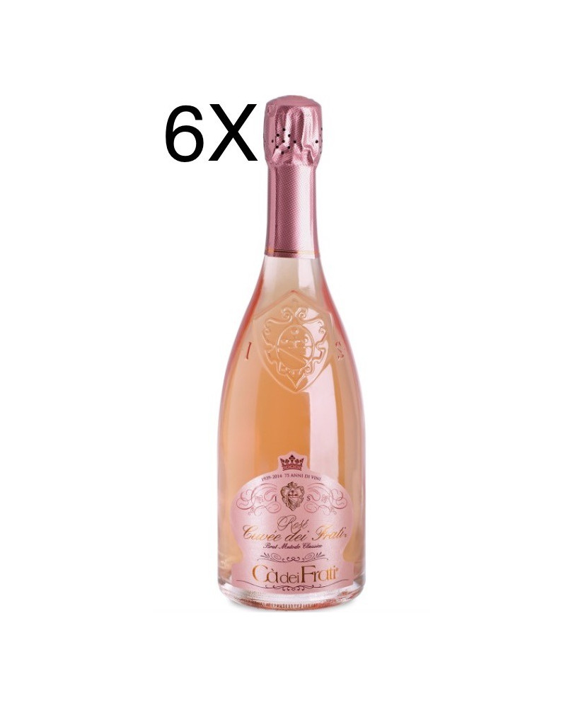 Online sales wines Ca 'dei Frati - Rosé Cuvée of Friars, Champagne Brut. Shop online wine rose 'sparkling marzemino, sangiovese,