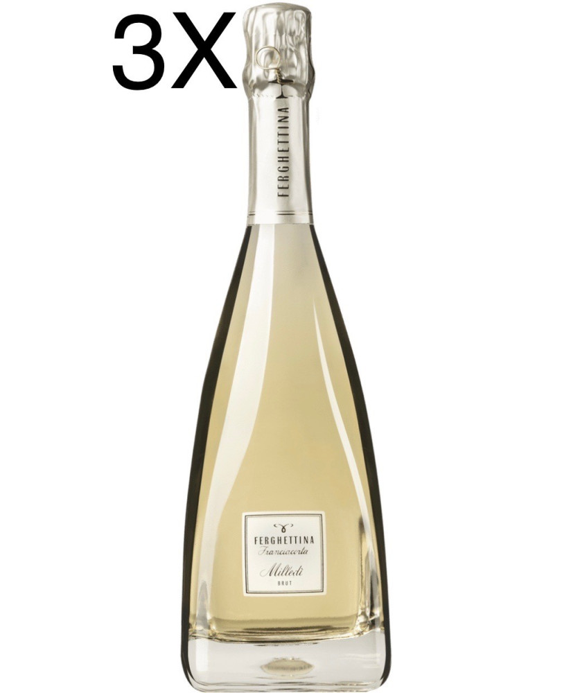 Ferghettina Milledì Brut - Franciacorta - Online sale Ferghettina bubbles wine - shop - square bottle exclusive sparkling wines