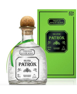 Patron Silver tequila - 1 Liter - Online sale of white Patron tequila - Discounted price of blue agave distillate - Shop