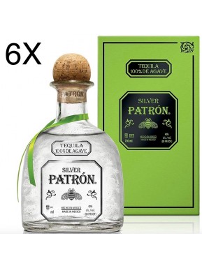 (6 BOTTLES) Patron - Tequila Silver - 100cl 