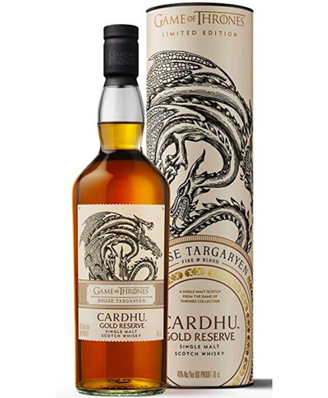 Whisky Game of Thrones, Cardhu Gold Reserve - Targaryen - Single Malt Scotch Whisky - Trono di spade - Shop