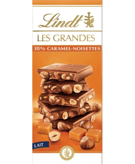 Lindt Les Grandes chocolate bars with hazelnuts and caramel shop online | corso101.com