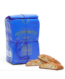 Vendita online Cantuccini classici, del biscottificio Antonio Mattei di Prato con mandorle e pinoli. Shop on line biscootti di P